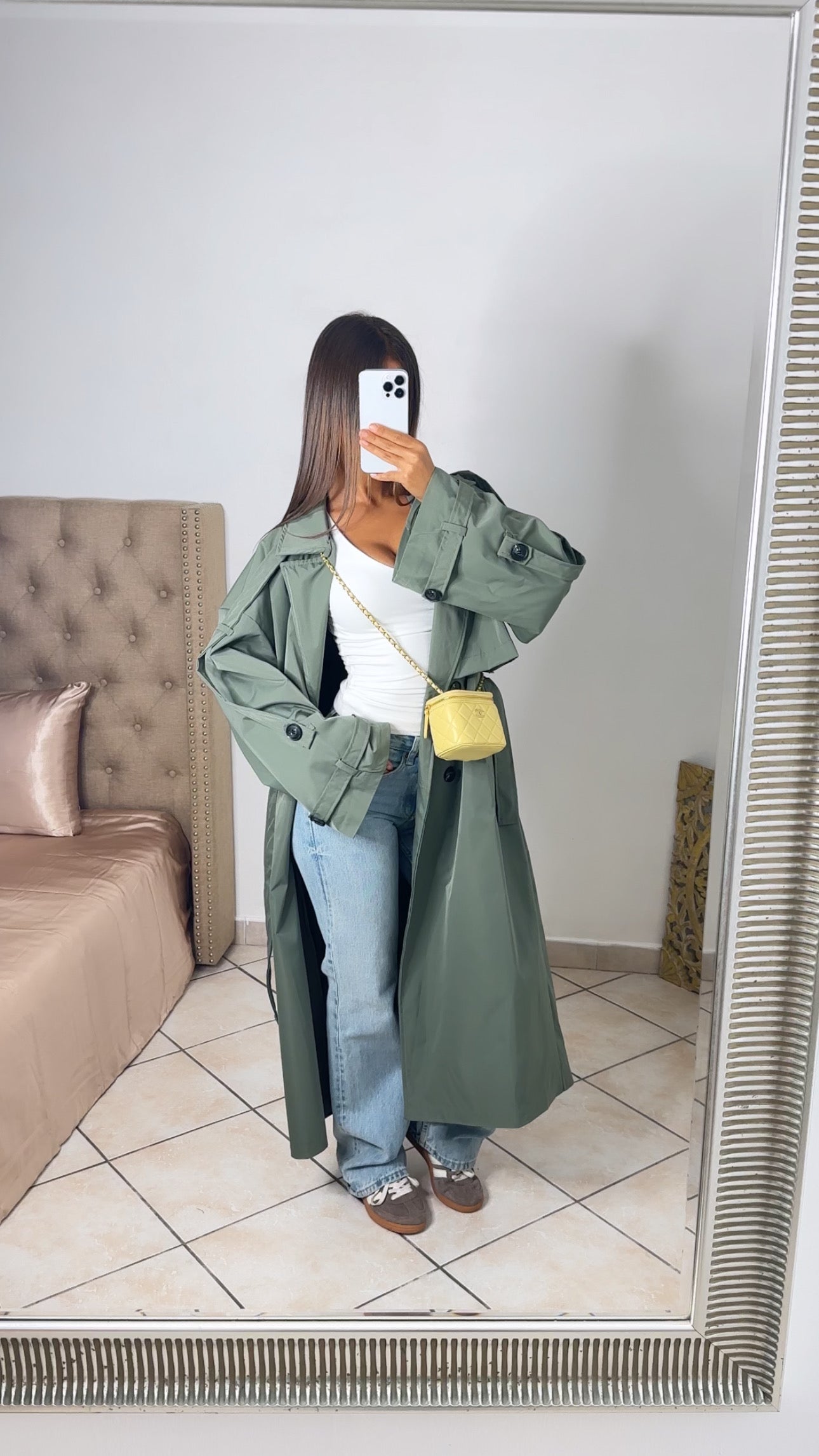 Trench long oversize [KAKI]