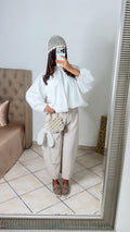 Pantalon tailleur fluide [BEIGE]