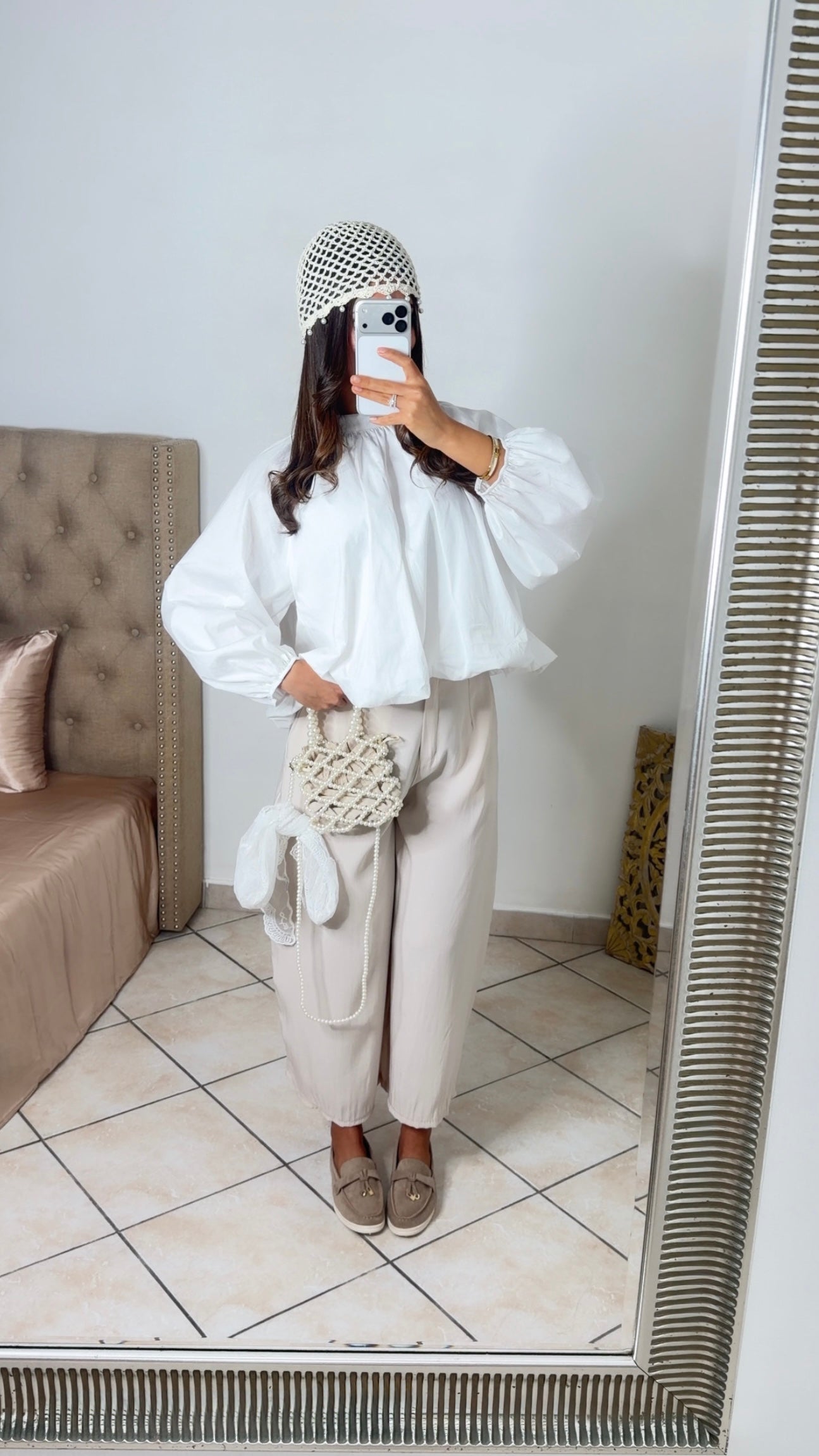 Pantalon tailleur fluide [BEIGE]