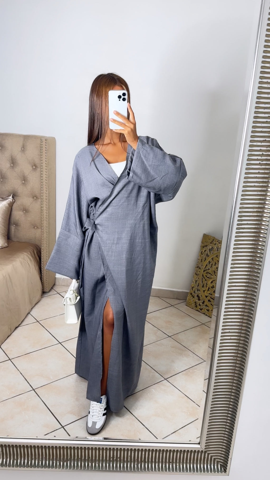 Robe kimono [GRIS]