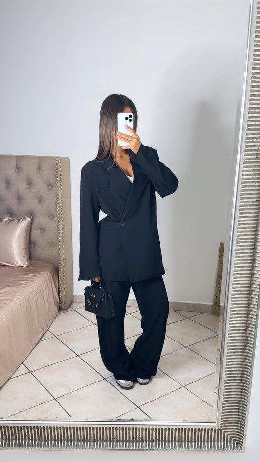Ensemble tailleur oversize [NOIR]