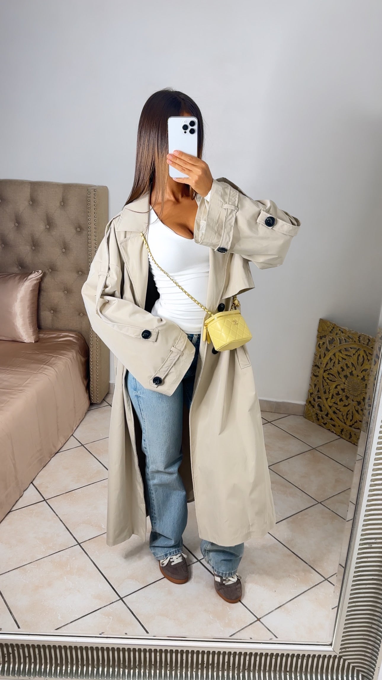 Trench long oversize [BEIGE]