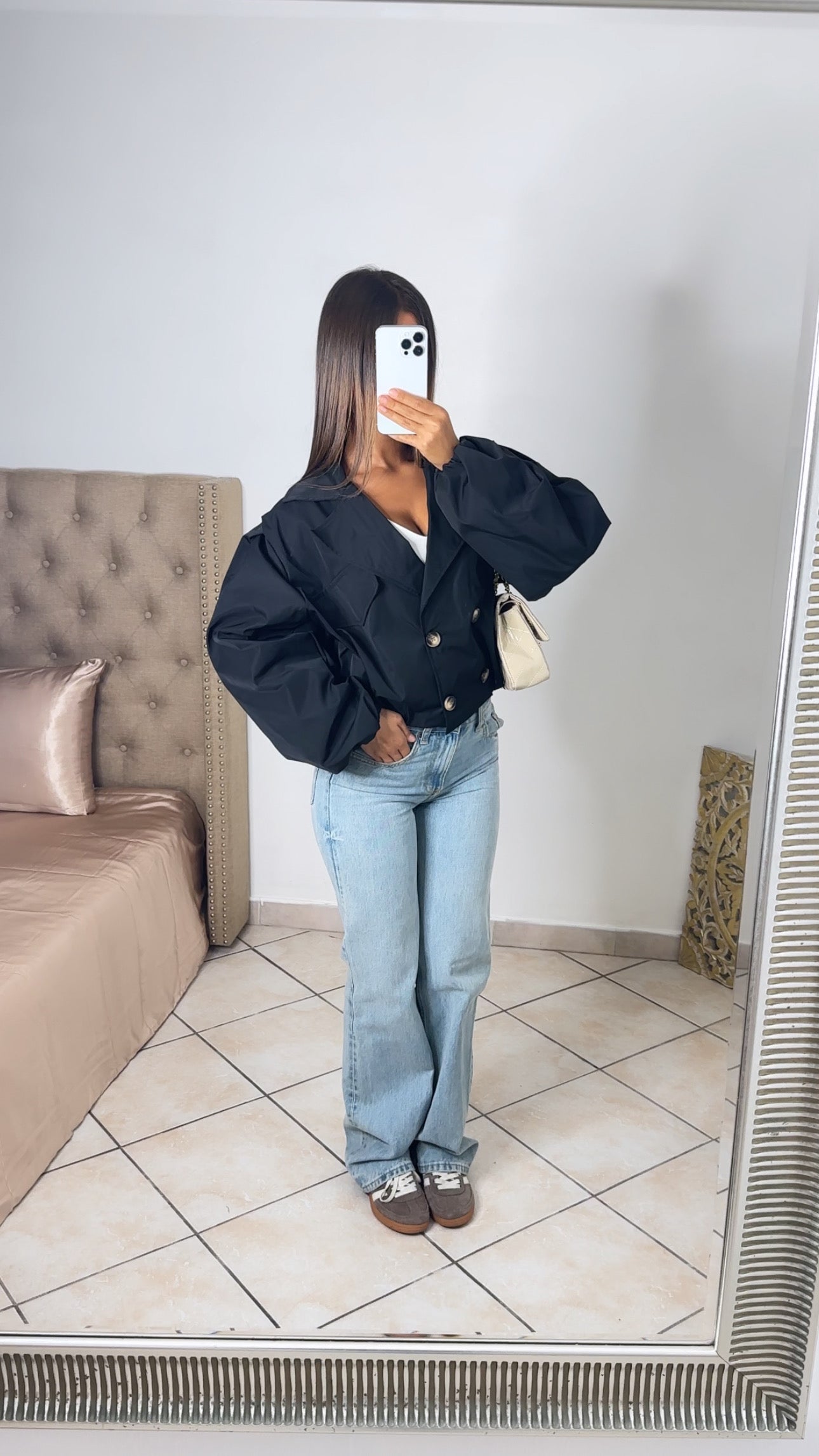 Trench court oversize [NOIR]