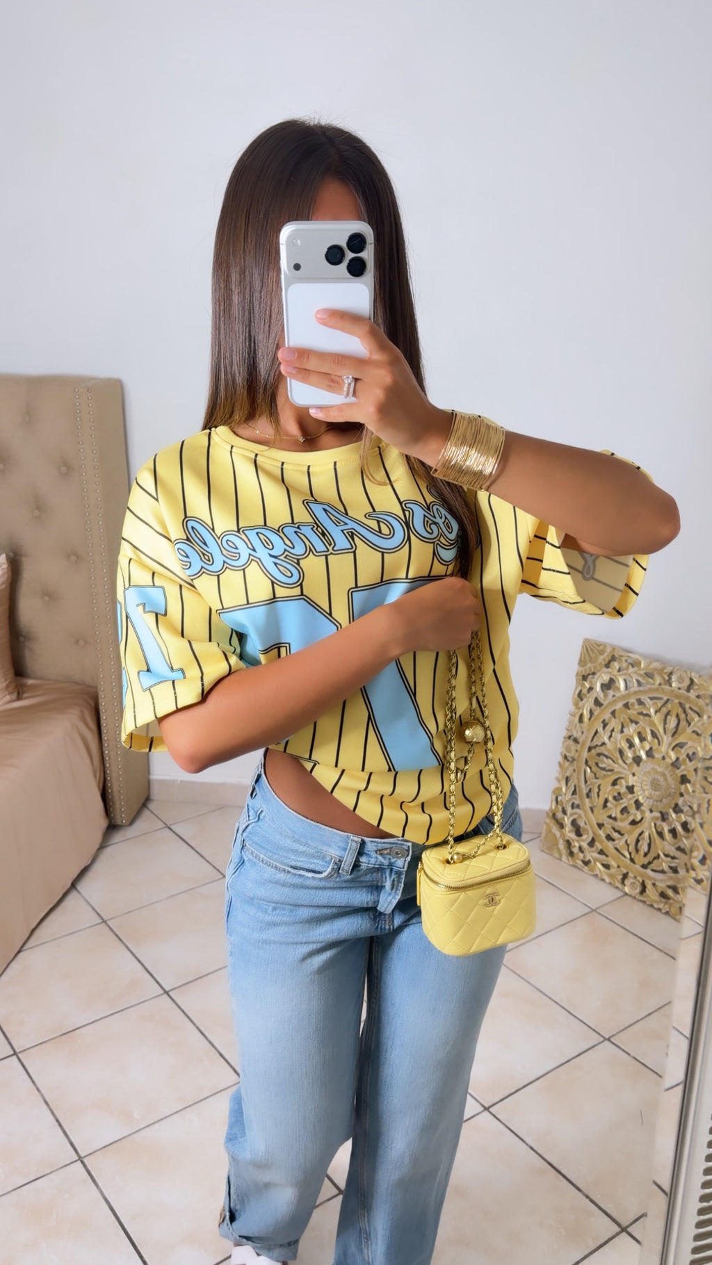 T-shirt Oversize LA [JAUNE]