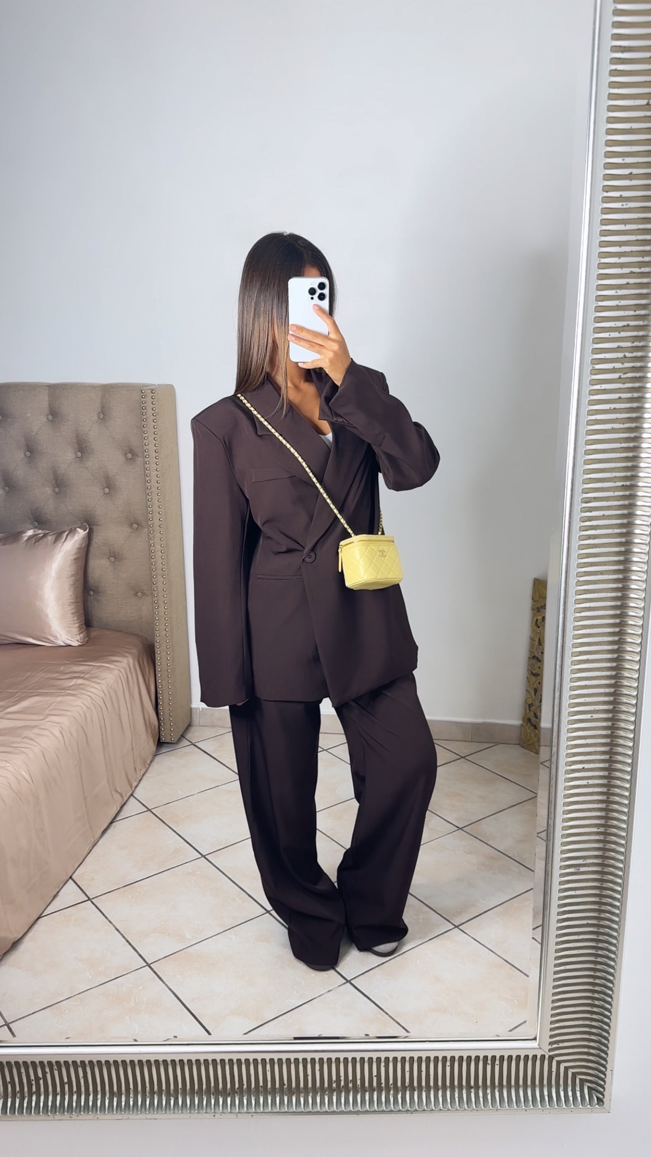 Ensemble tailleur oversize [MARRON]