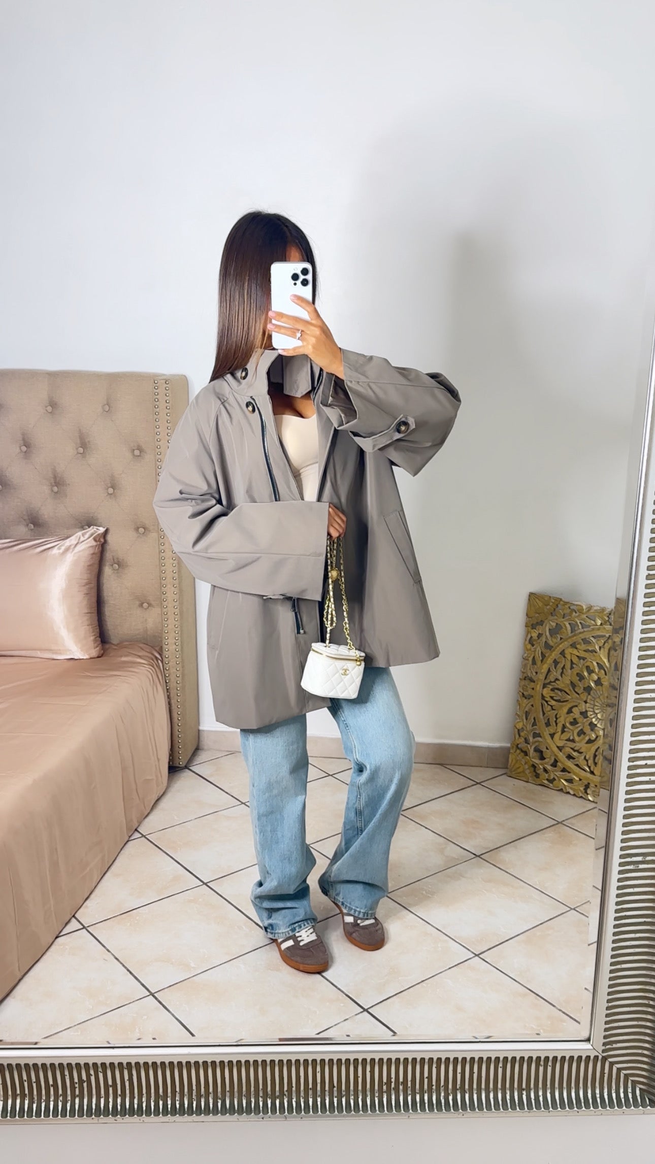 Trench court oversize [TAUPE]