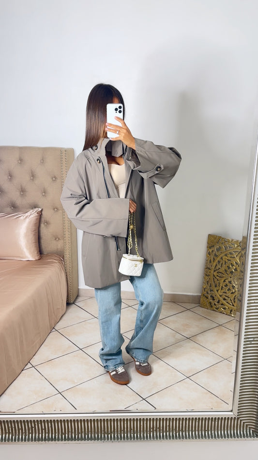 Trench court oversize [TAUPE]