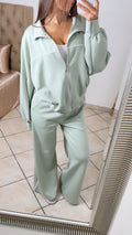 Ensemble jogging à trait [MENTHE]