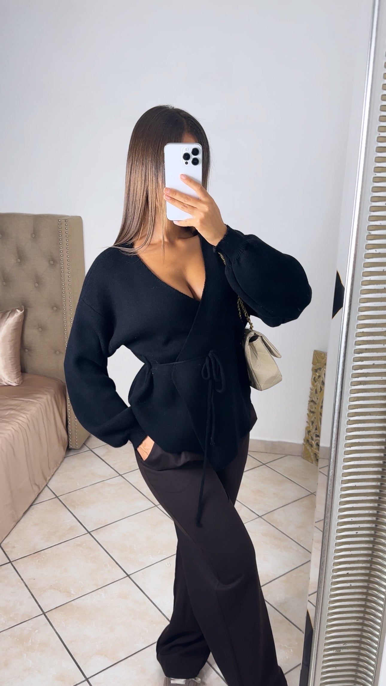 Gilet à nouer [NOIR]