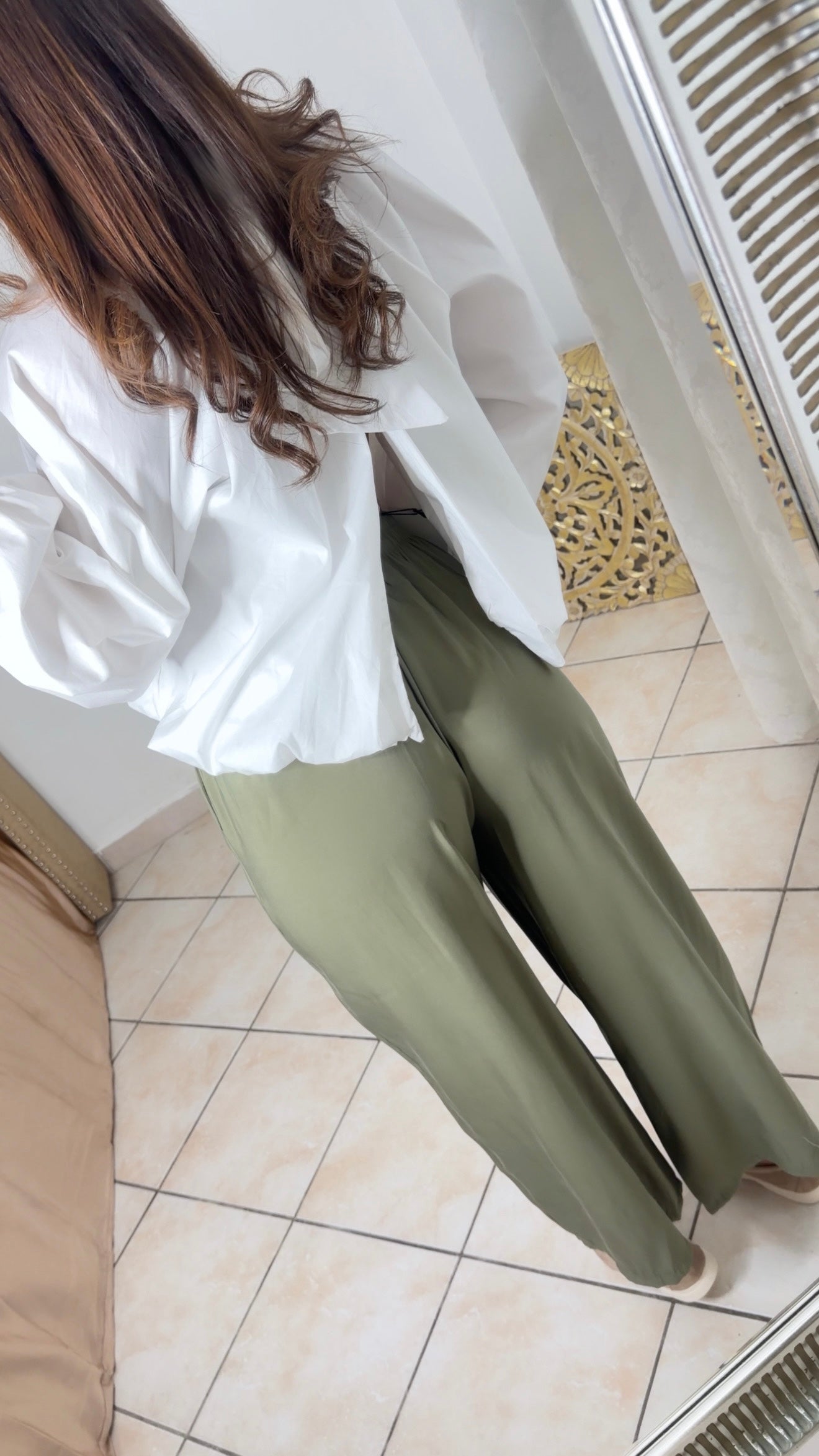 Pantalon tailleur fluide [CORAIL]