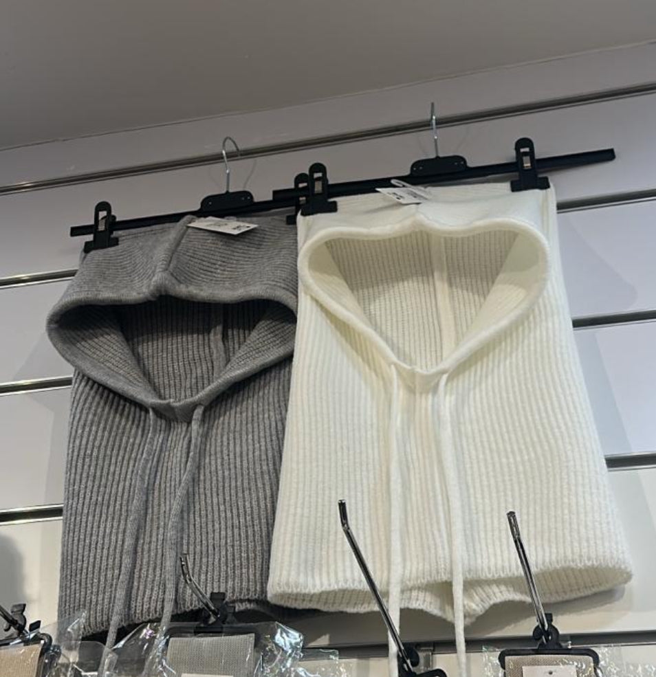 Cagoule en maille [BLANC]