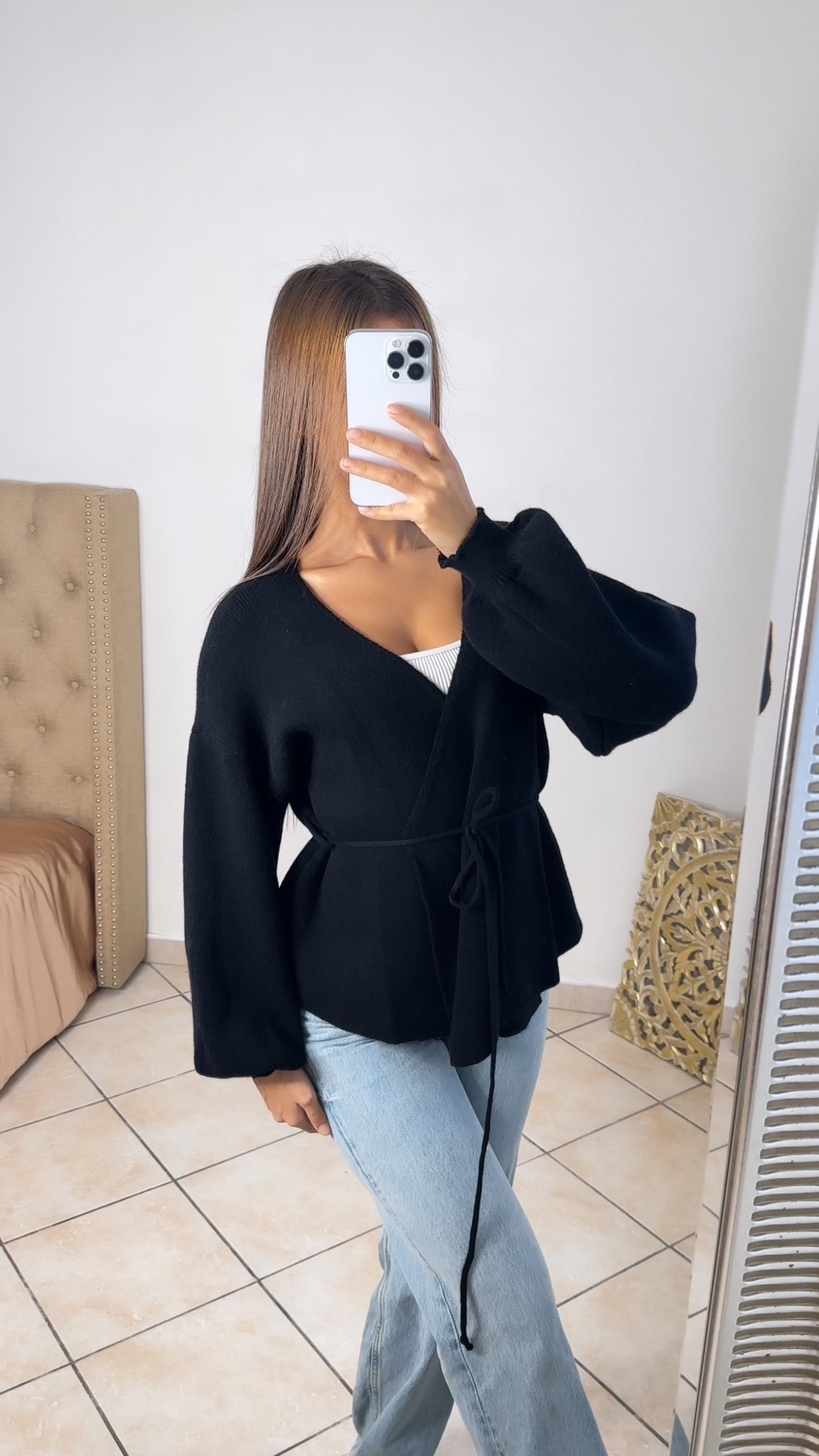 Gilet à nouer [NOIR]