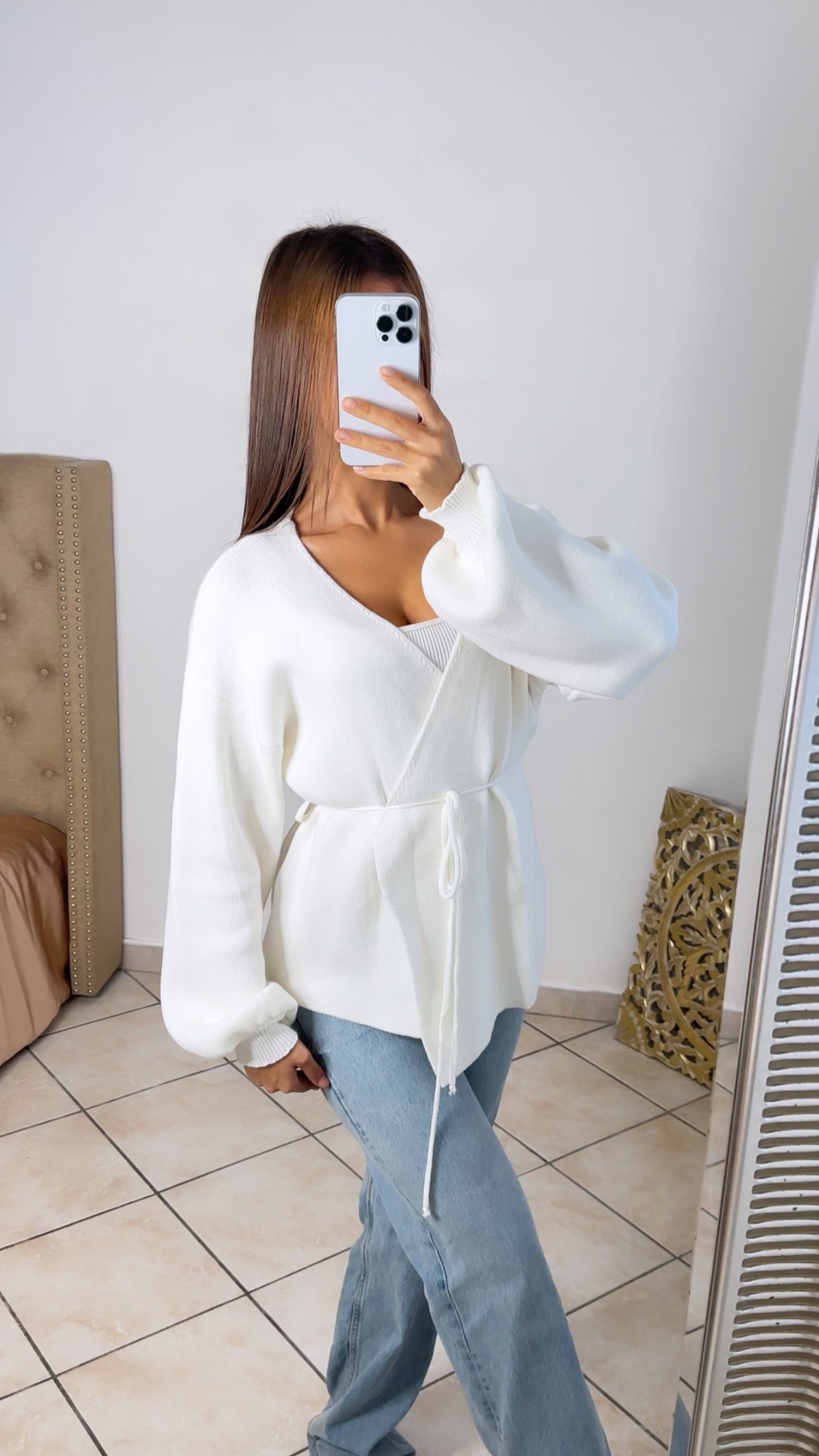 Gilet à nouer [BLANC]