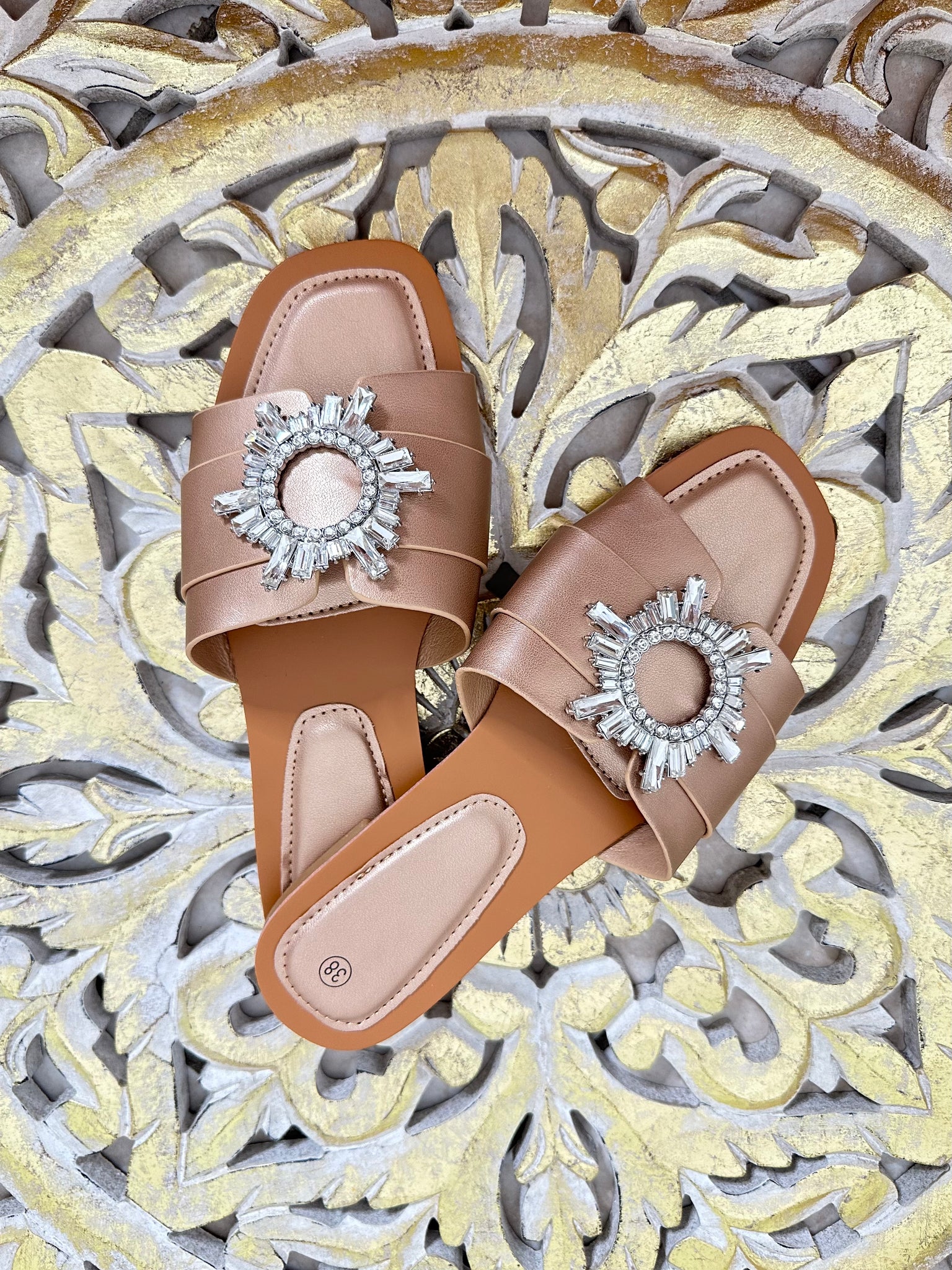 Sandales diamant CHAMPAGNE