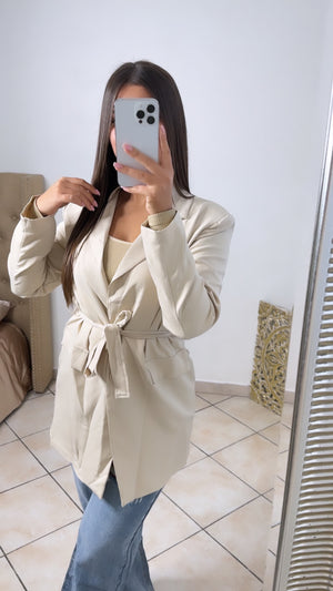 Blazer avec ceinture hot sale